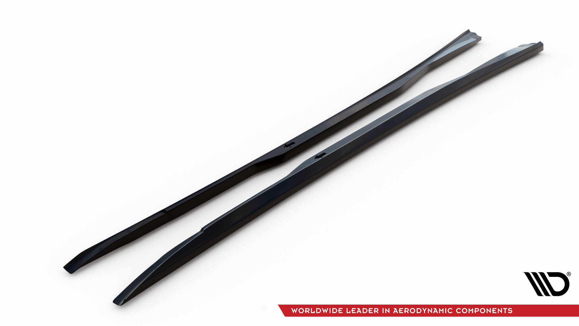 Seitenschweller Ansatz Paar V.1 passend für Infiniti Q50 S Mk1 schwarz Hochglanz
