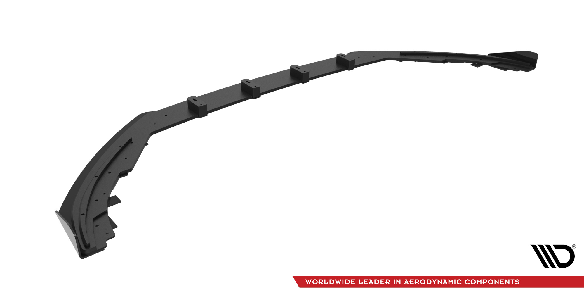 Frontlippe passend für Ford Focus ST / ST-Line Mk4 roter Kern + Hochglanz Flaps