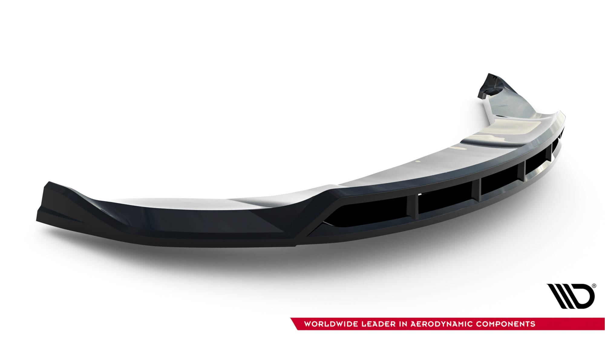 Frontlippe V.3 passend für Tesla Model X Mk1 FL schwarz Hochglanz