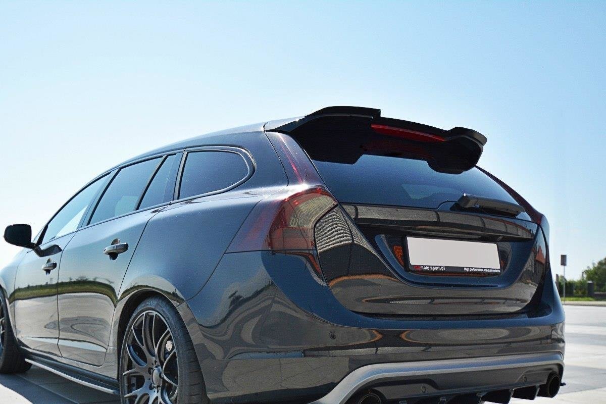 Spoiler CAP für Volvo V60 Polestar Facelift schwarz matt