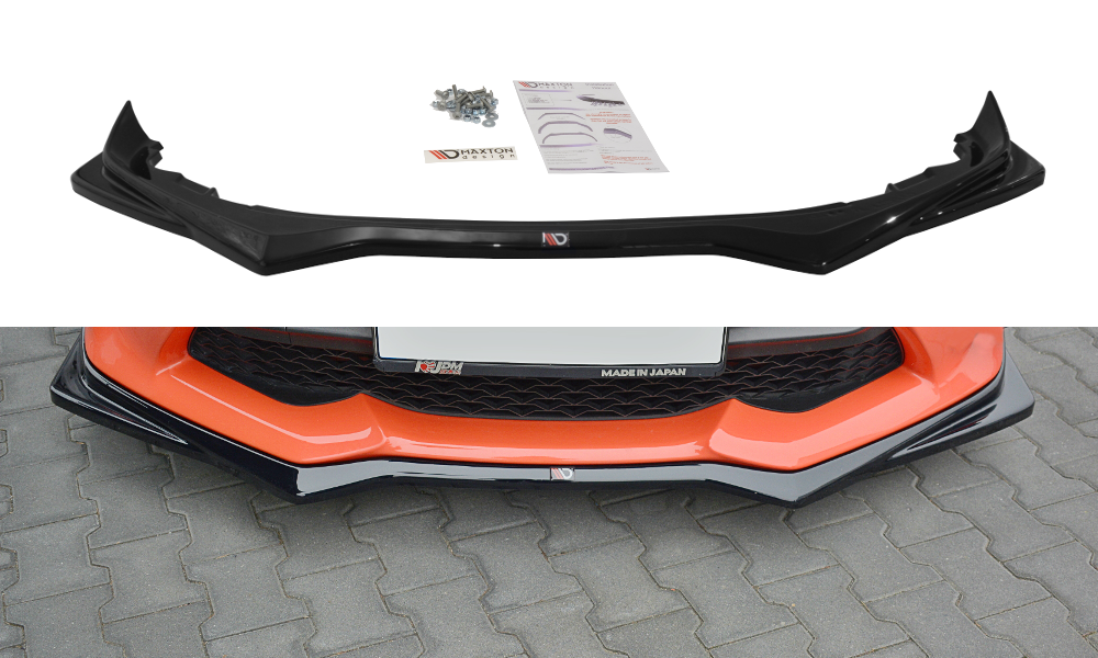 Front Ansatz V.2 für Toyota GT86 Facelift schwarz Hochglanz