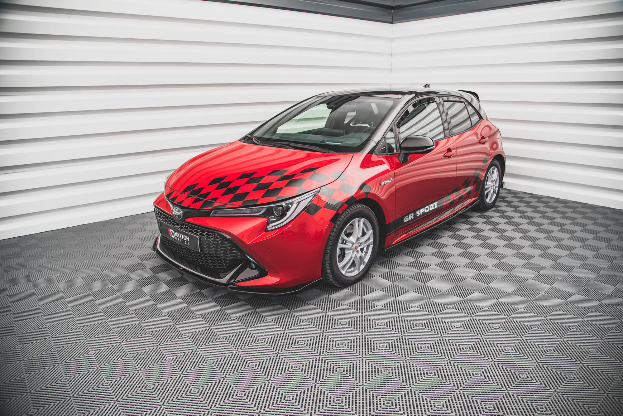 Street+ Spoilerlippe Front Ansatz passend für Toyota Corolla GR Sport XII schwarz Hochglanz