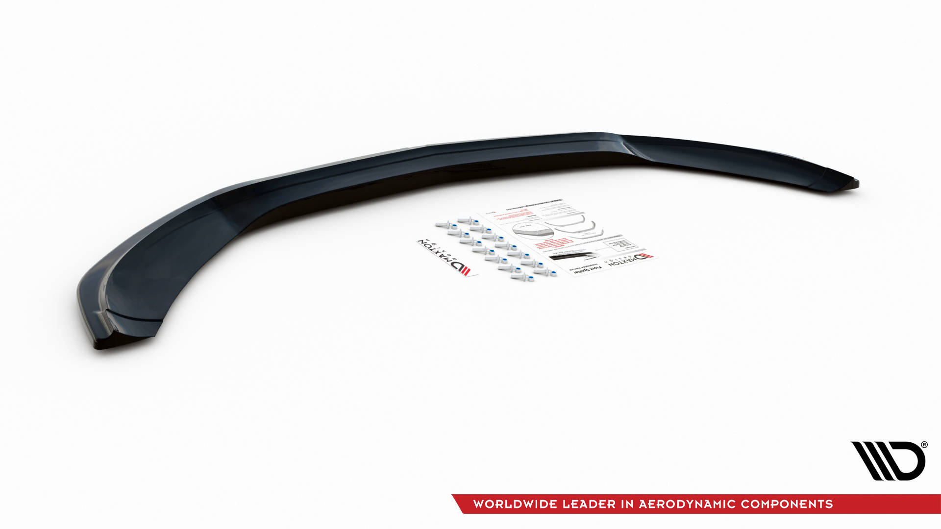 Front Ansatz V.1 für Mercedes-AMG C 43 / AMG-Line W205 schwarz Hochglanz