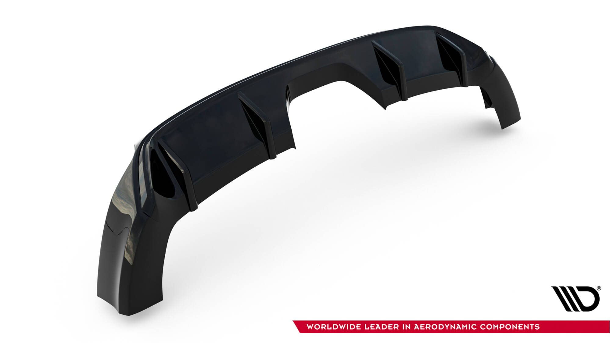 Street+ Heck Ansatz Diffusor passend für Ford Focus ST Mk3 FL RS-Look schwarz Hochglanz