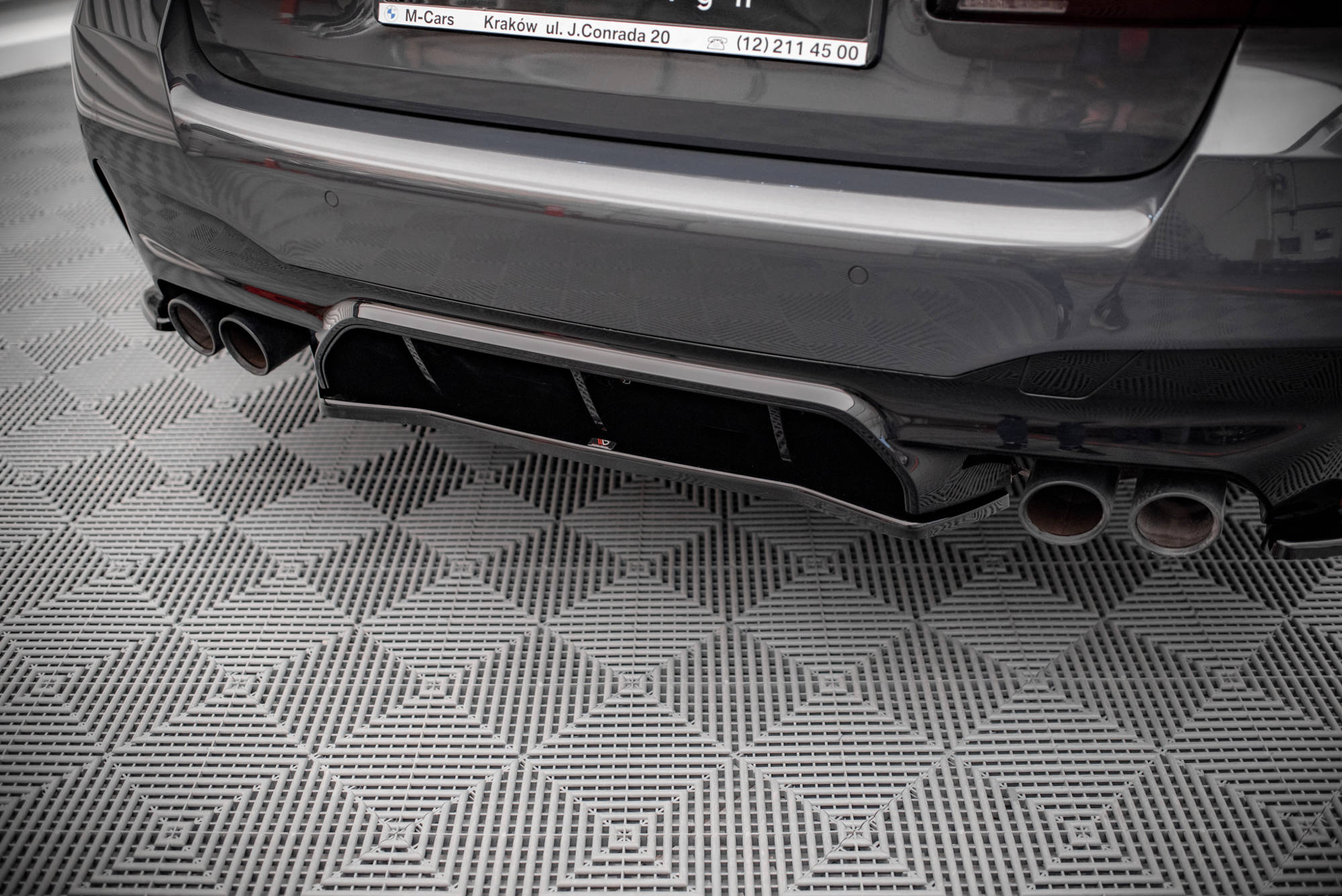 Heckansatz BMW M5 F90 schwarz Hochglanz