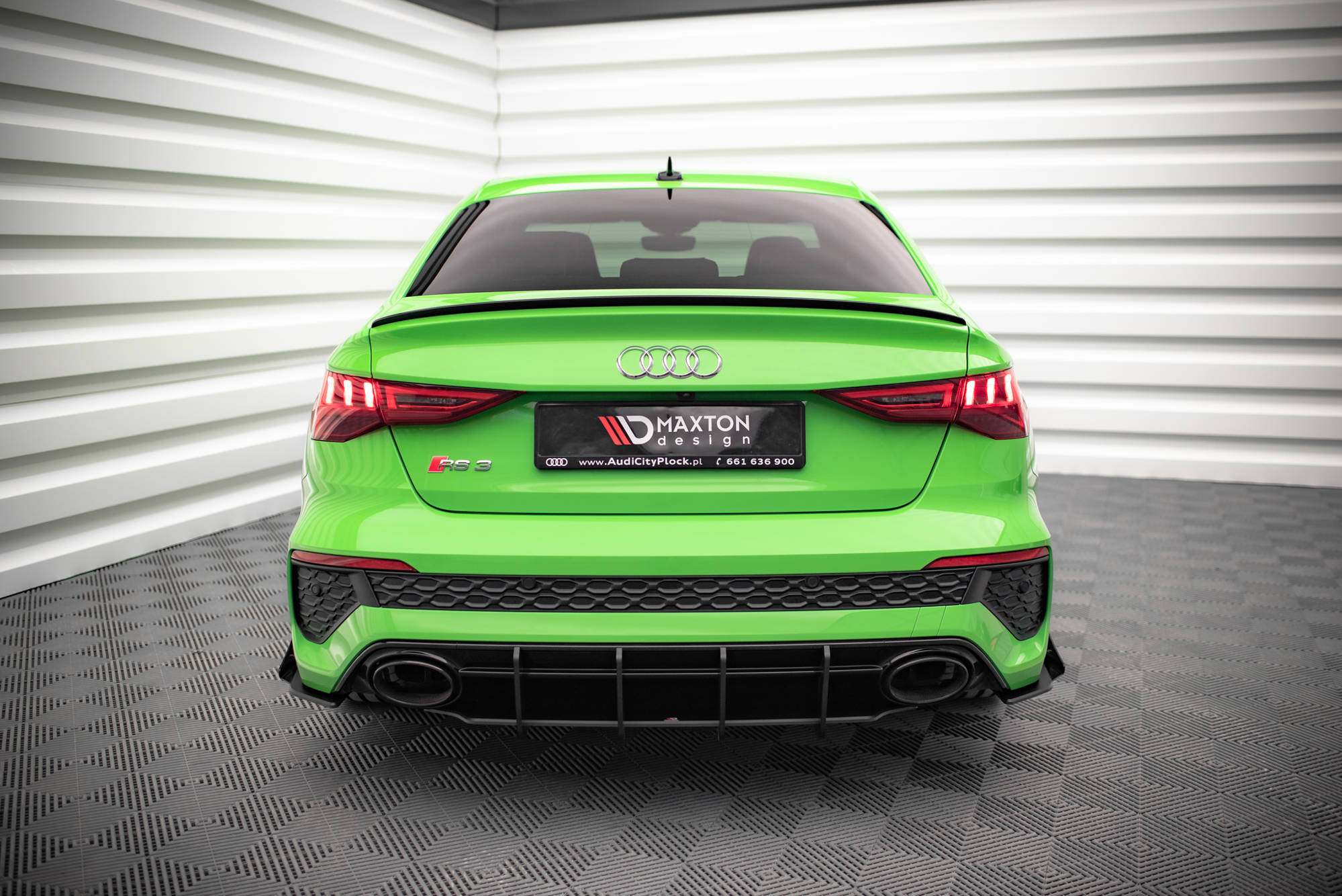 Street Pro Heckschürze Heck Ansatz Diffusor passend für Audi RS3 Limousine 8Y