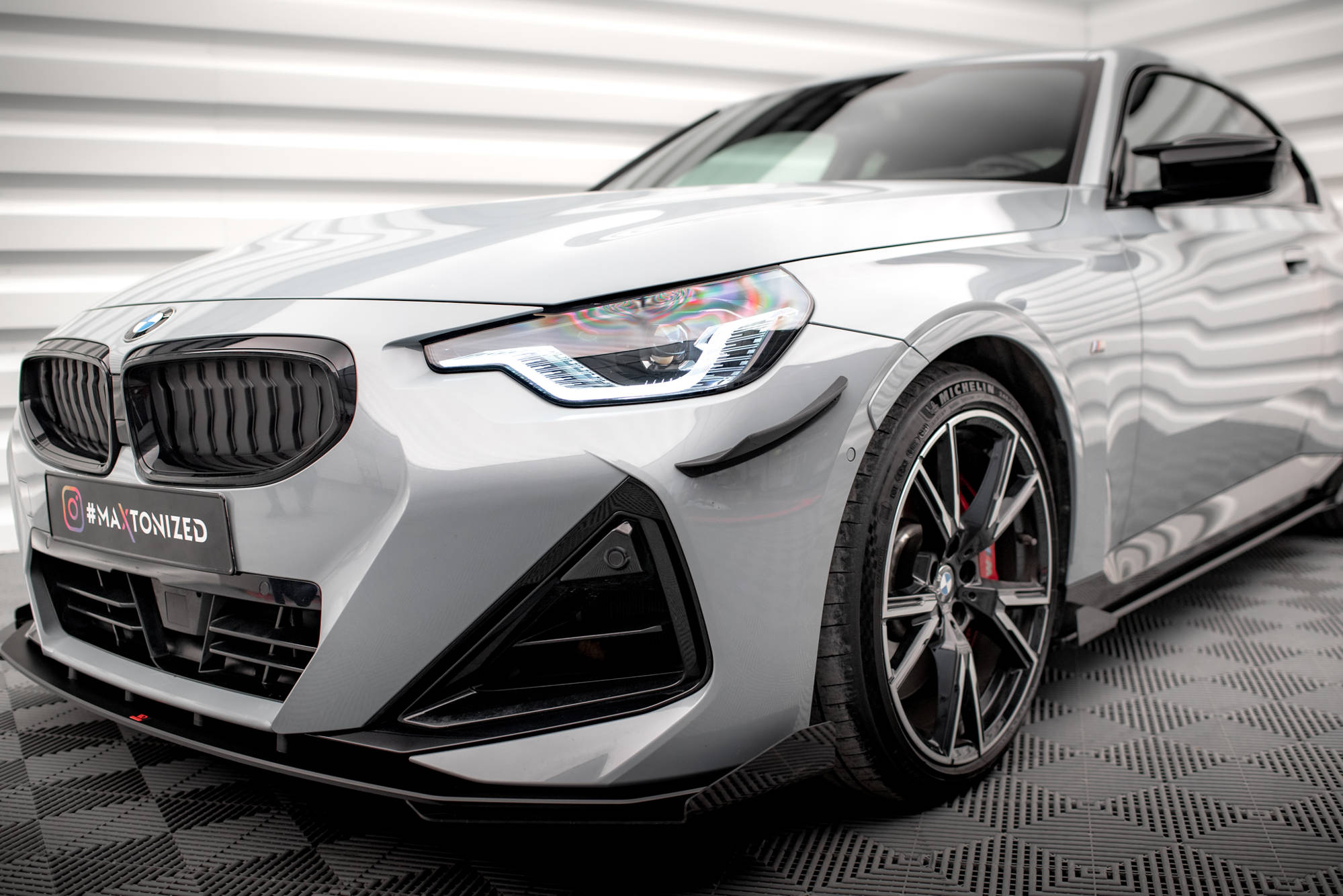 Stoßstangen Flaps Wings vorne Canards passend für BMW 2 Coupe M-Paket / M240i G42