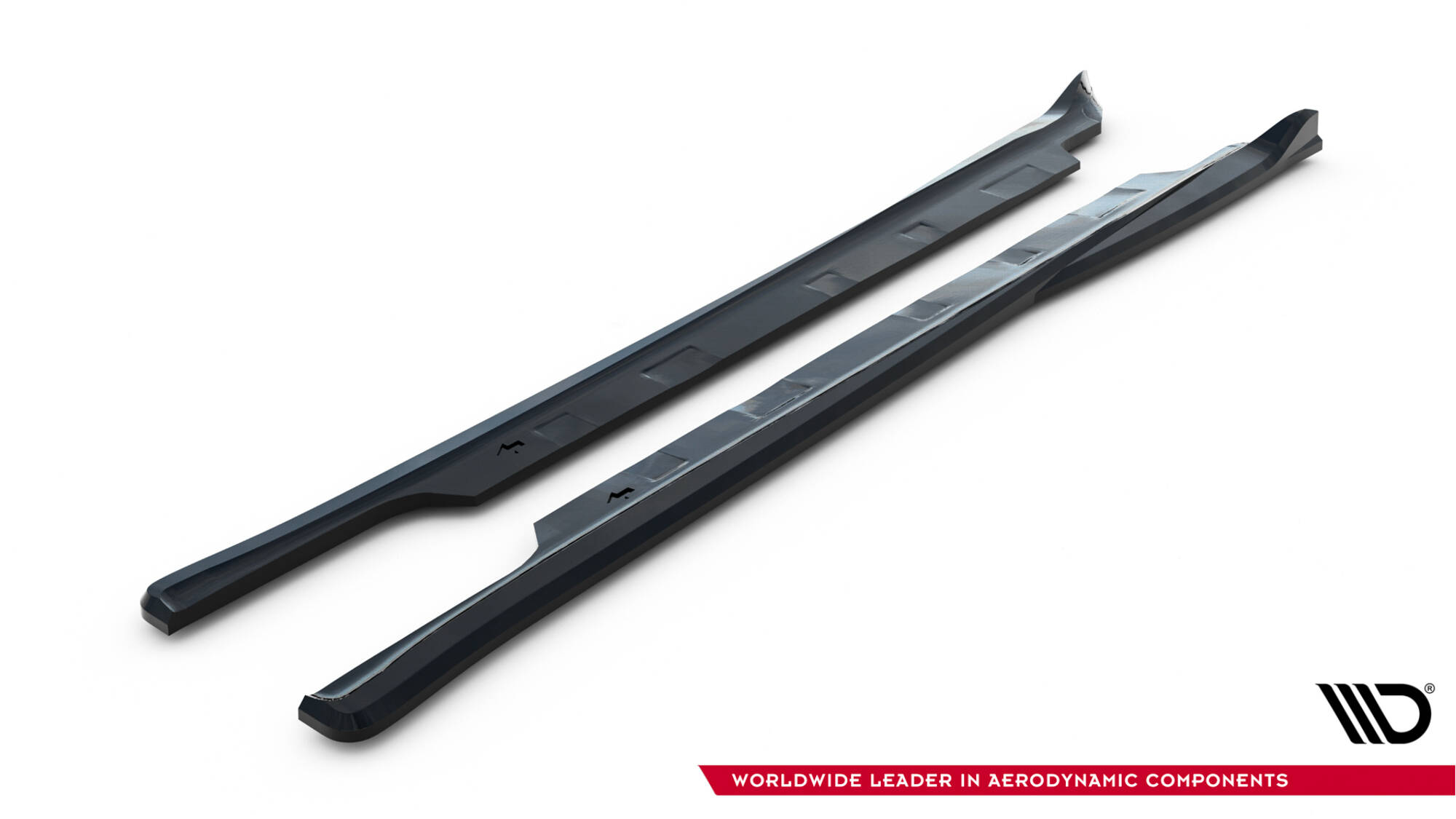 Seitenschweller Ansatz Paar V.2 passend für Tesla Model S Plaid Mk1 FL schwarz Hochglanz