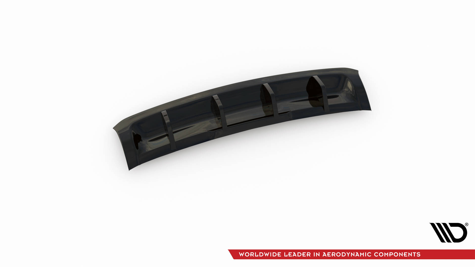 Street+ Heck Ansatz Diffusor passend für Porsche Cayenne Turbo / Standard Mk2 schwarz Hochglanz