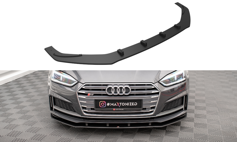 Street Pro Spoilerlippe Front Ansatz passend für Audi A5 S-Line / S5 Coupe / Sportback F5 rot