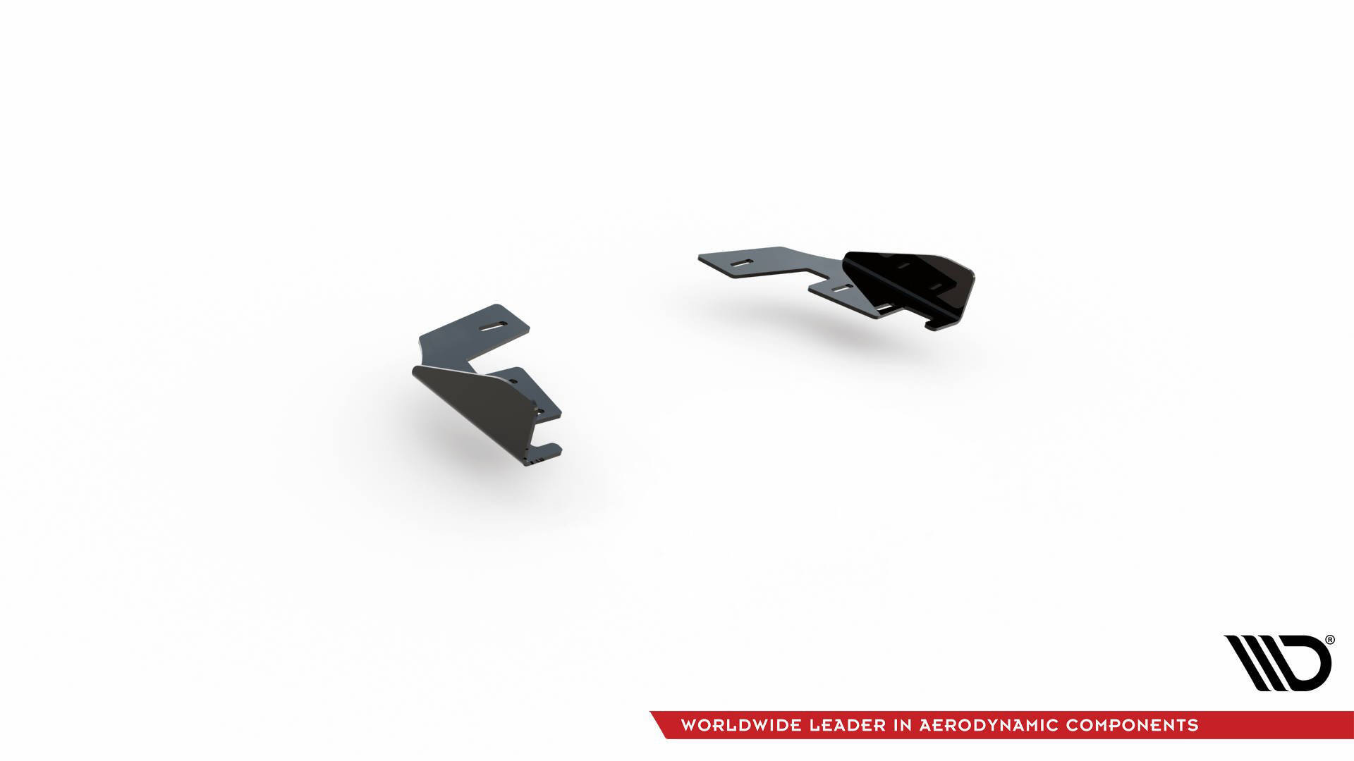 Hintere Seiten Flaps passend für VW Golf GTI / GTE / R-Line Mk8 schwarz Hochglanz