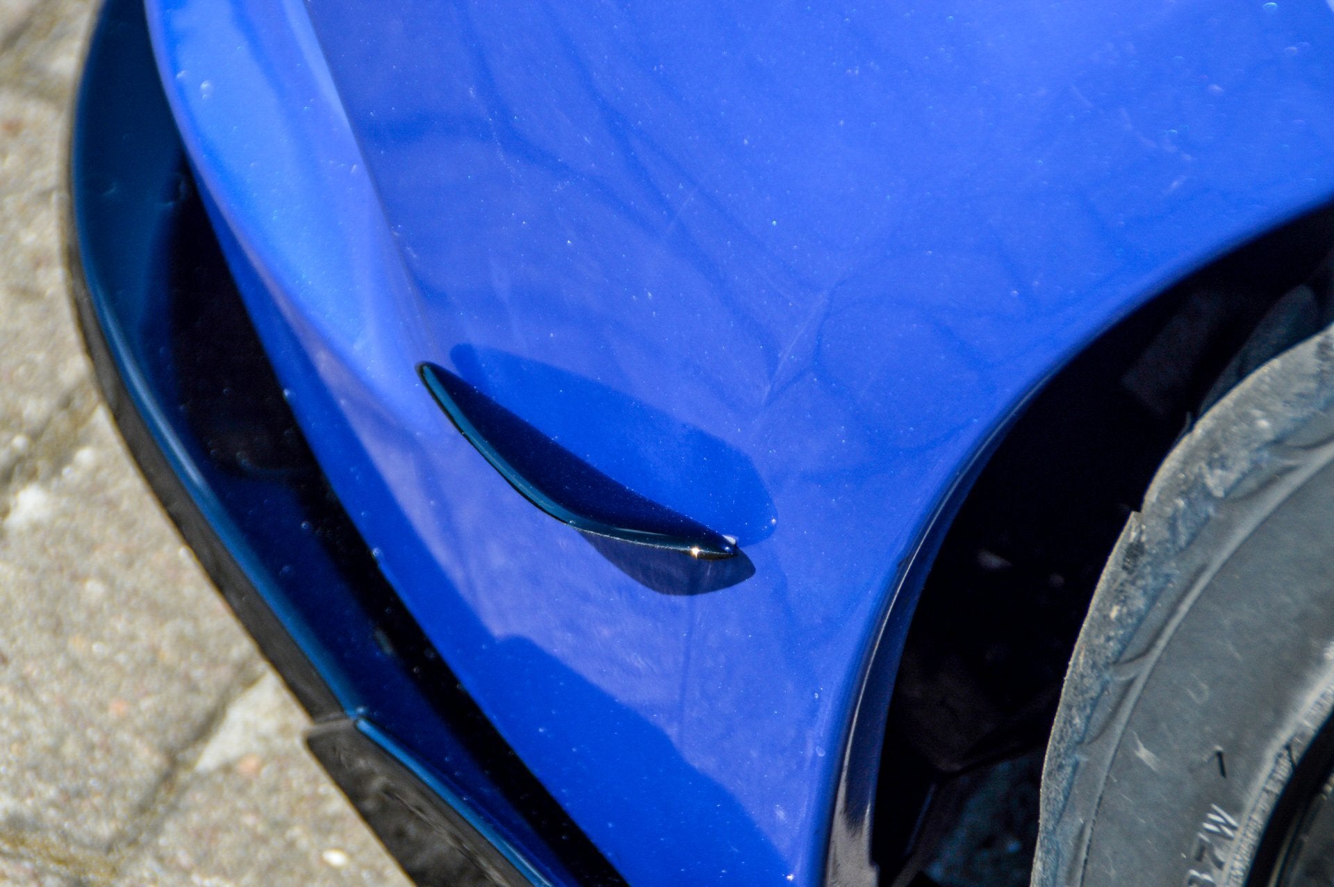 Racing Flaps aus Satz ABS, 2 tlg. für Renault Clio 3 Phase2 RS (Schwarz Matt)