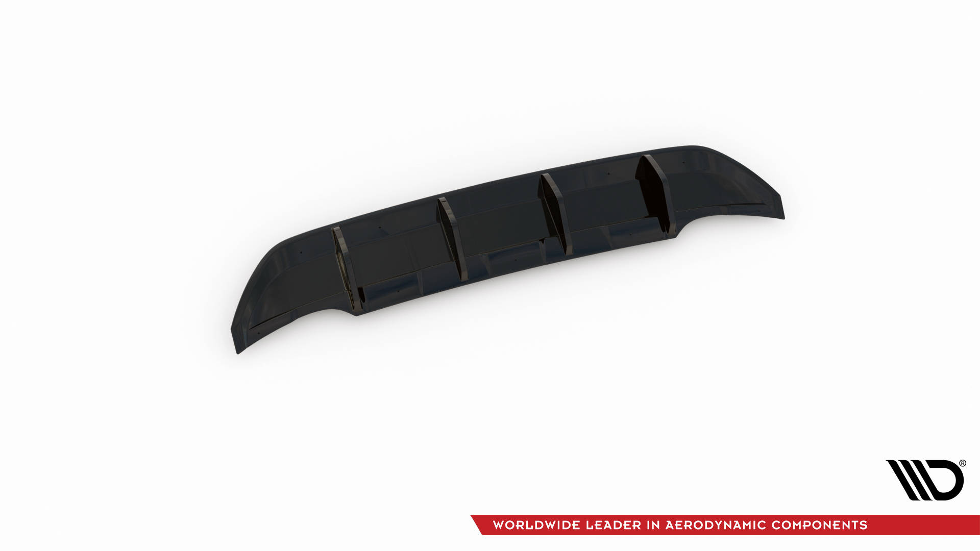 Street+ Heck Ansatz Diffusor passend für VW T-Roc Mk1 schwarz Hochglanz