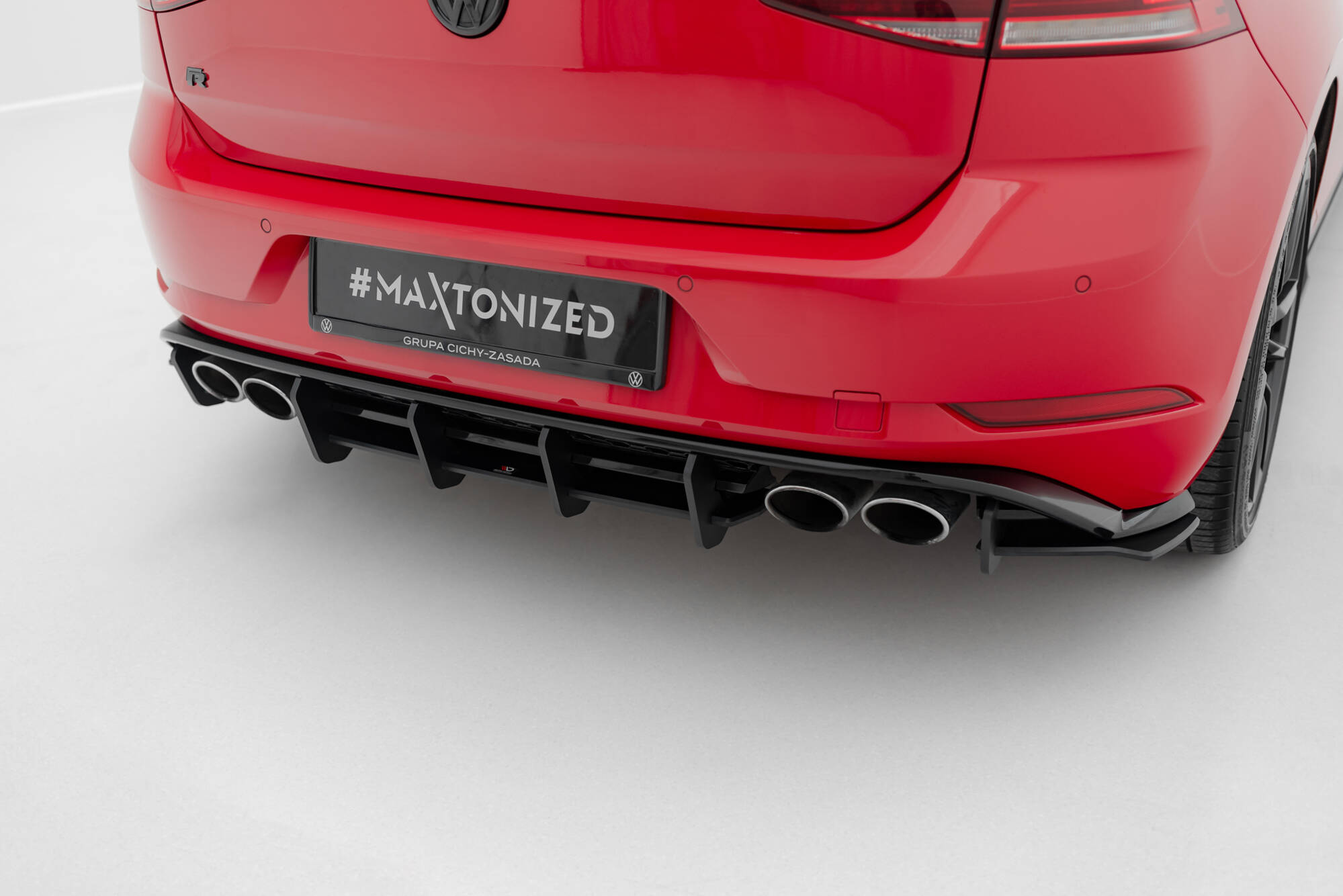 Street Pro Heckschürze Heck Ansatz Diffusor passend für VW Golf R Mk7 FL