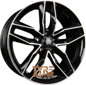 2DRV by WHEELWORLD WH40 Schwarz Hochglanzpoliert (SP+) Einteilig 18 Zoll