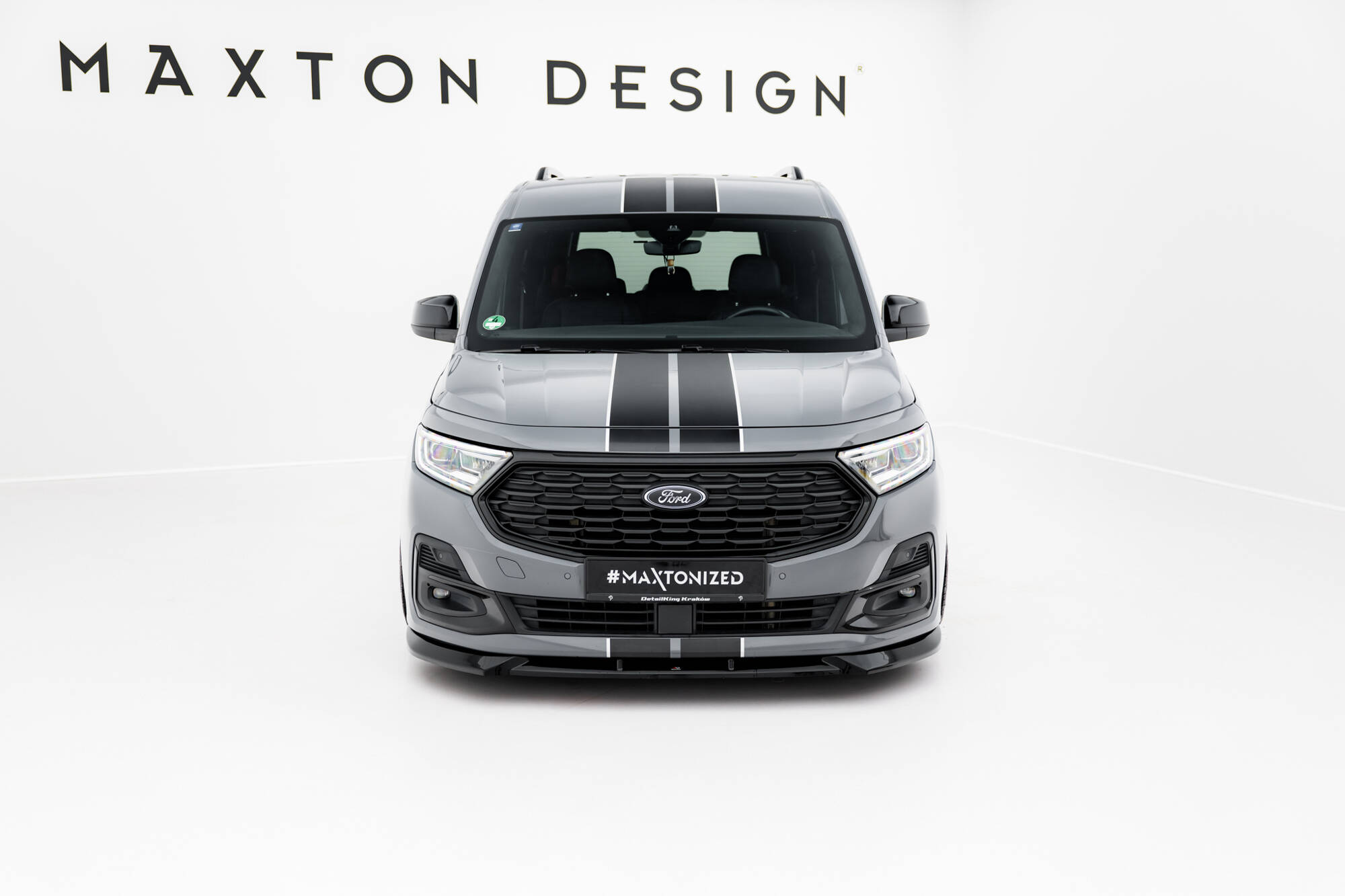 Street+ Spoilerlippe Front Ansatz passend für Ford Transit Connect Mk3 schwarz Hochglanz