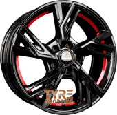 MAM MAM RS5 Black Painted Red Inside (BPRI) Einteilig 17 Zoll