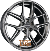 BORBET QX Hyper Black Silver Einteilig 20 Zoll