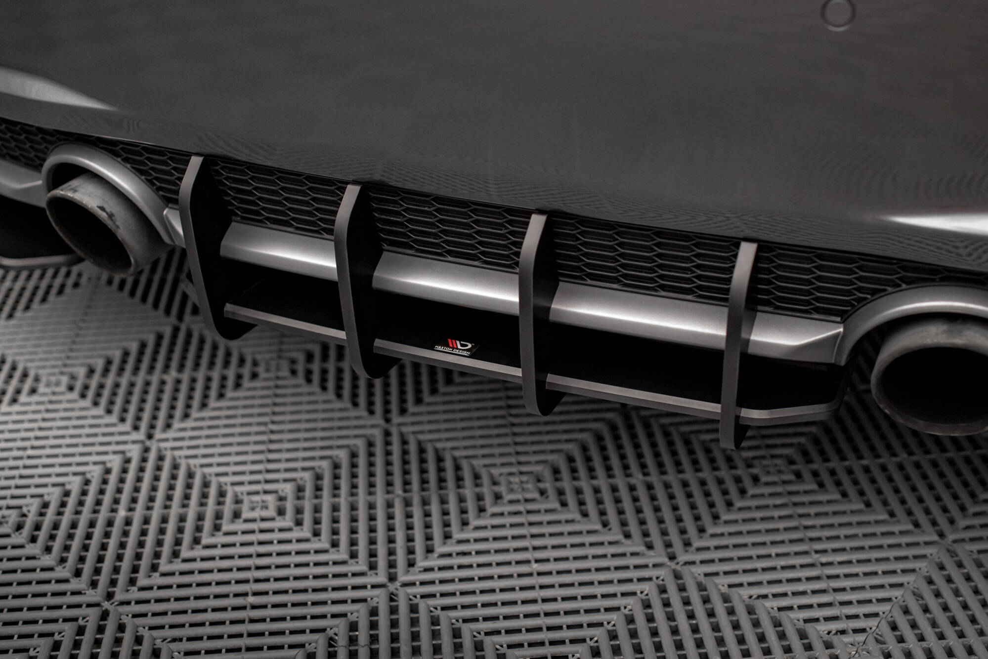 Street Pro Heckschürze Heck Ansatz Diffusor passend für Audi TT S-Line 8S rot