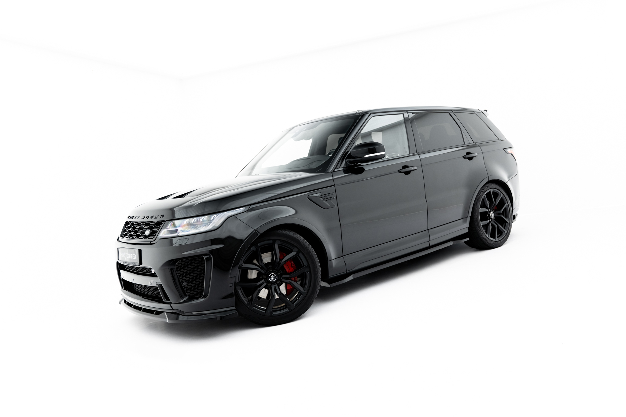 Street+ Seitenschweller Leisten passend für Land Rover Range Rover SVR Mk2 FL schwarz Hochglanz