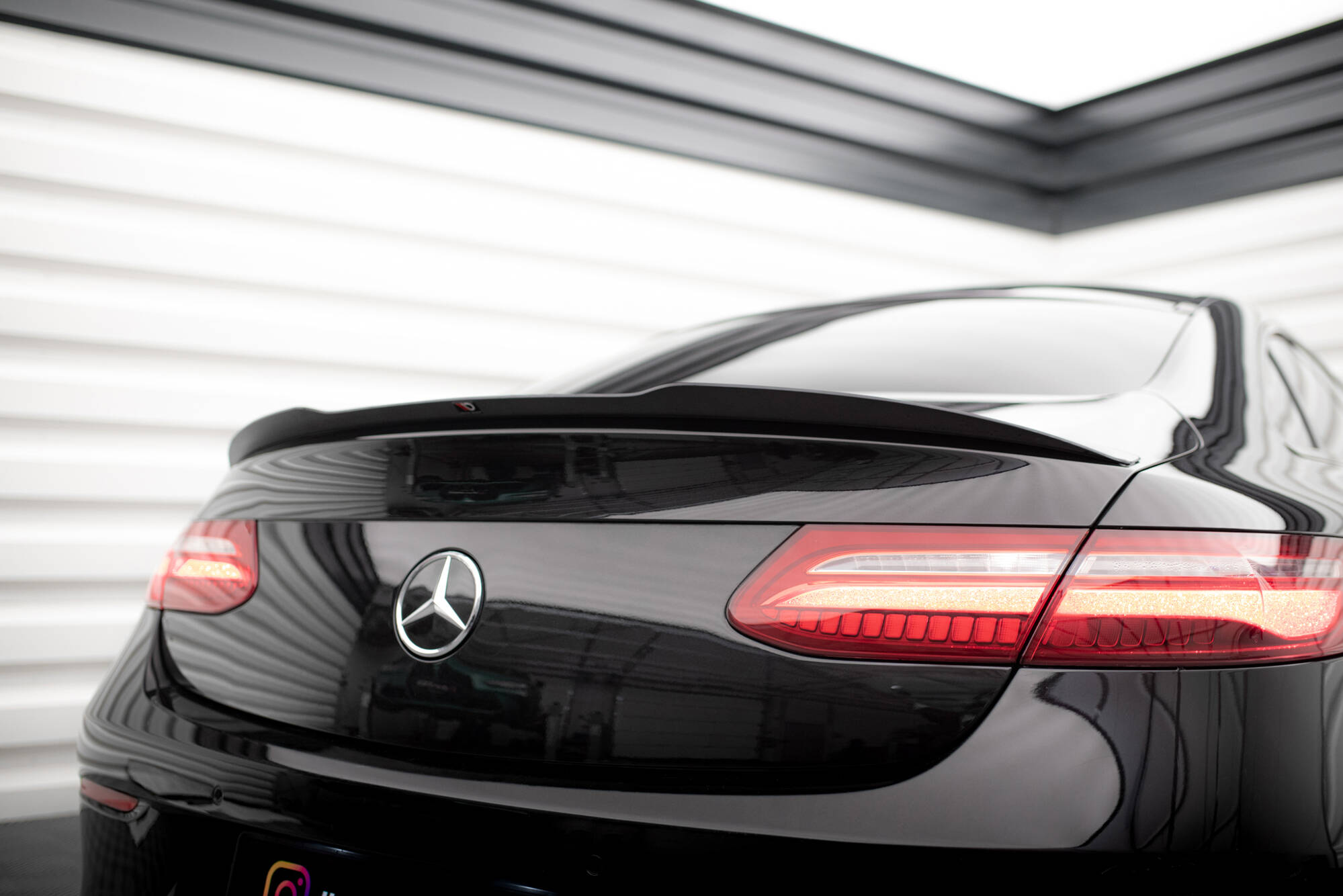 Spoiler CAP für Mercedes-Benz E-Klasse W213 Coupe C238 AMG-Line / 53 AMG schwarz Hochglanz
