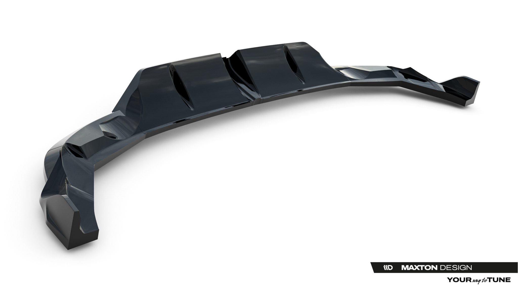 Street+ Mittlerer Diffusor RACE Heck Ansatz V.3 passend für Audi RS3 Sportback 8Y FL schwarz Hochglanz