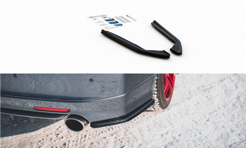 Street+ Heck Ansatz Flaps V.2 passend für Honda Accord Mk7 Type-S schwarz Hochglanz