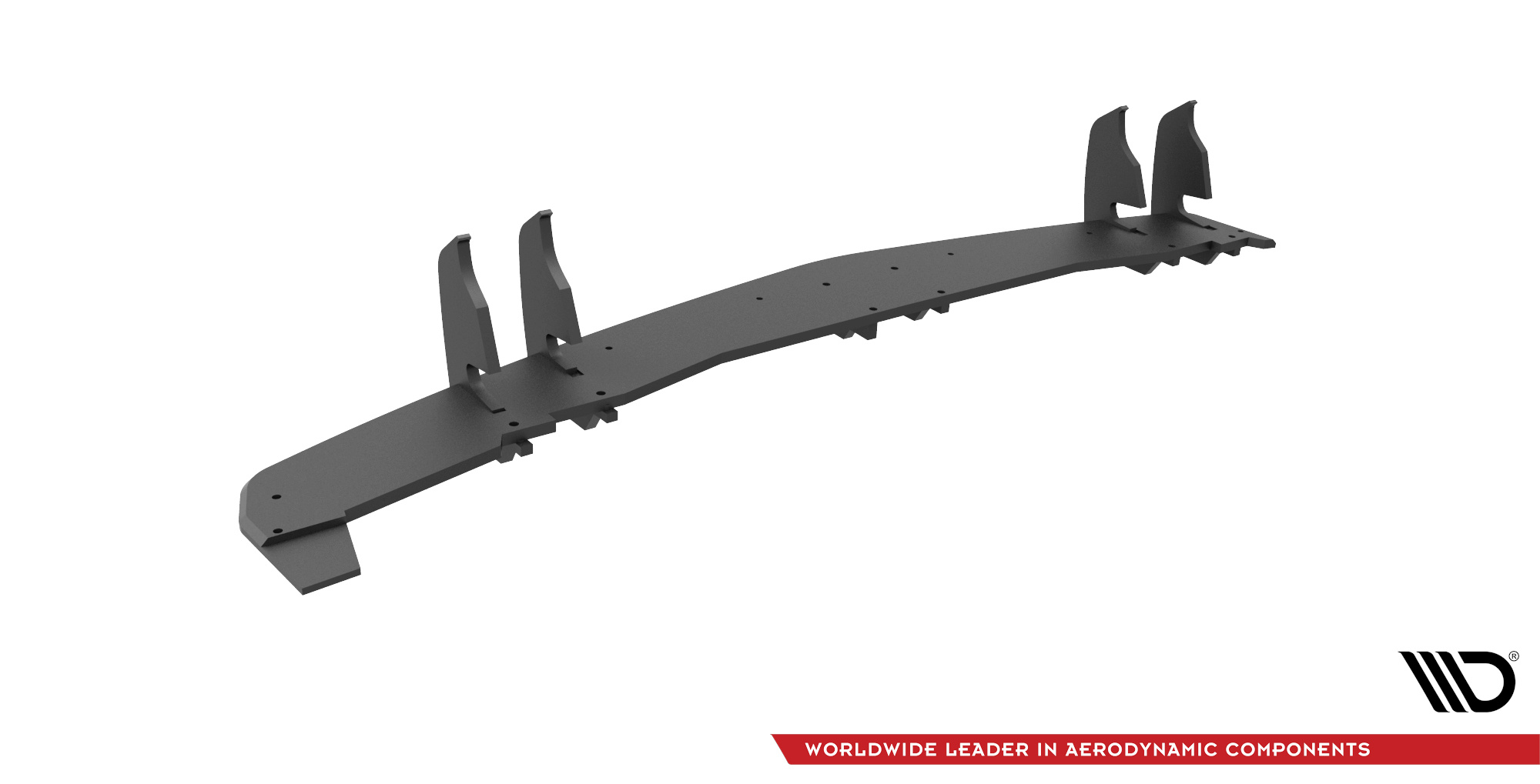 Street Pro Heckschürze Heck Ansatz Diffusor passend für Mazda 3 MPS Mk1 schwarz-rot