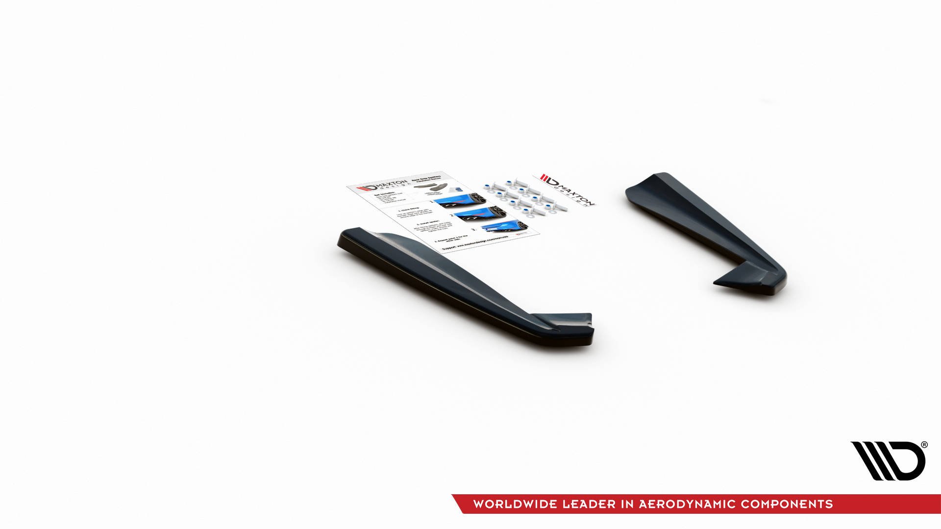 Street+ Heck Ansatz Flaps passend für Mercedes-AMG GLE 53 Coupe C167 / C167 FL schwarz Hochglanz