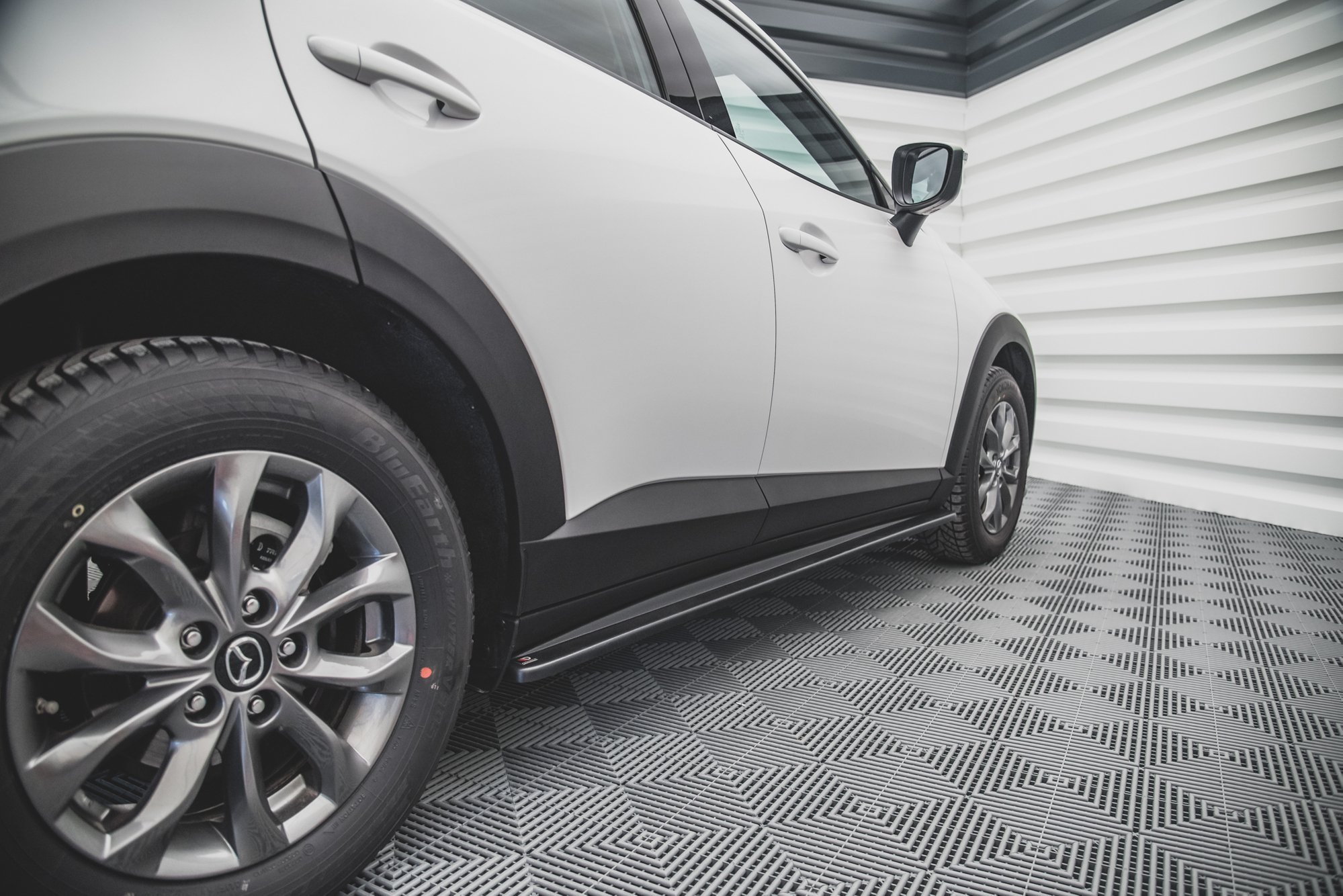 Street+ Seitenschweller Leisten passend für Mazda CX-3 schwarz Hochglanz