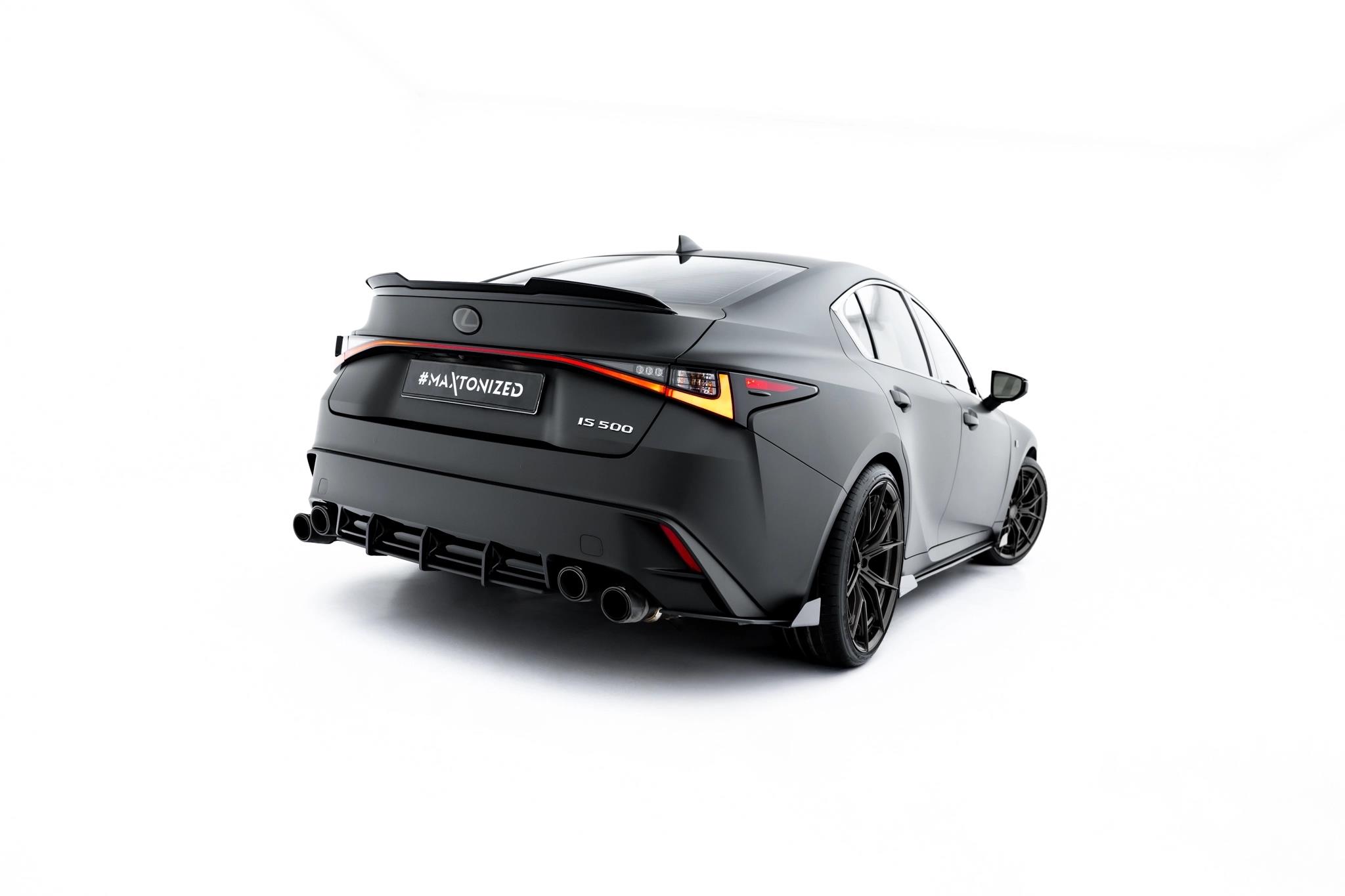 Heckansatz Diffusor passend für Lexus IS 500 Mk3 Facelift 2 XE30 roter Kern