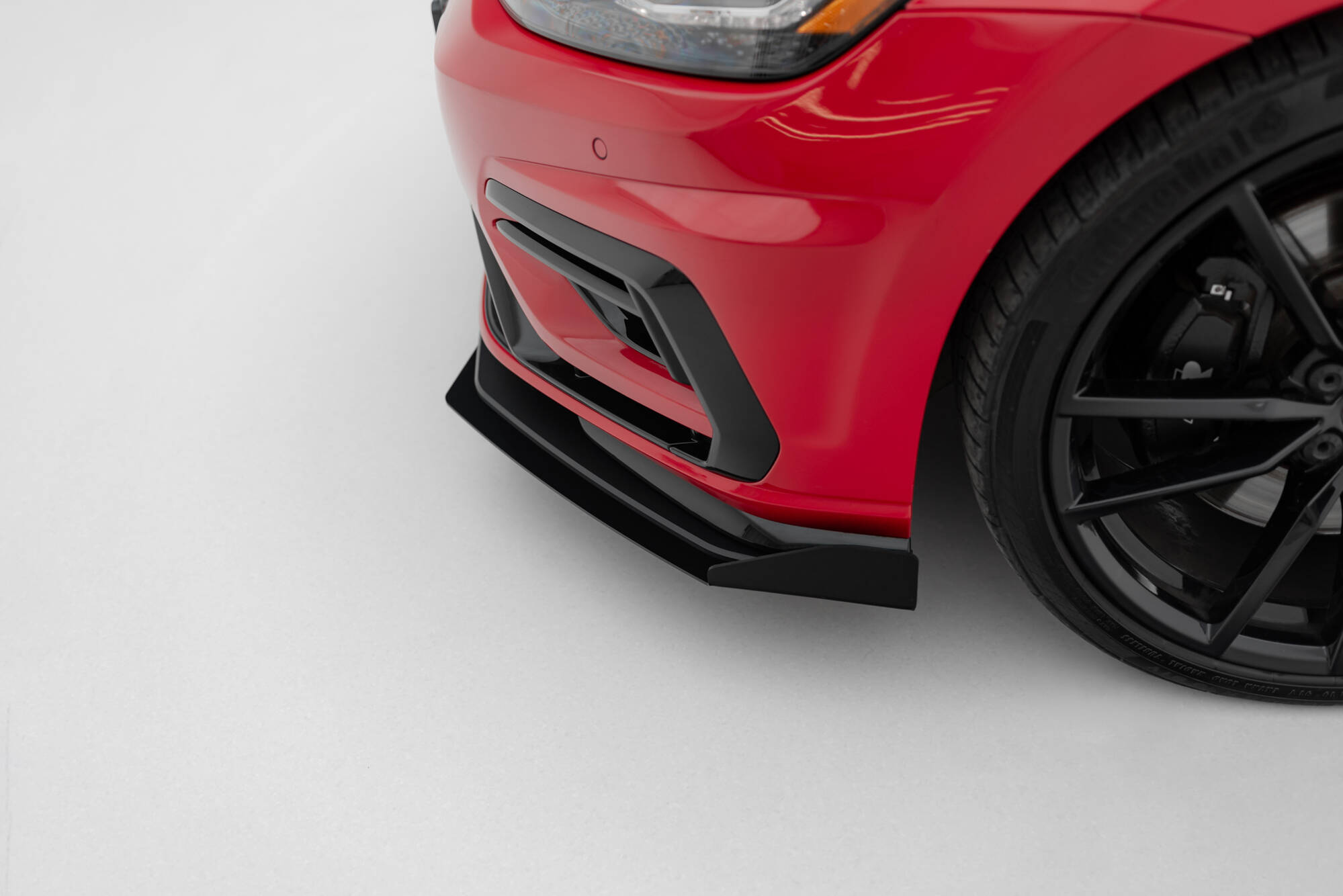 Front Stoßstange Flaps passend für VW Golf R / R-Line Mk7 FL schwarz Hochglanz